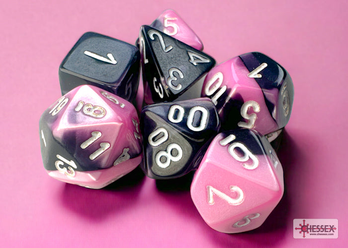 MINI GEMINI 7-DIE SET BLACK-PINK/WHITE