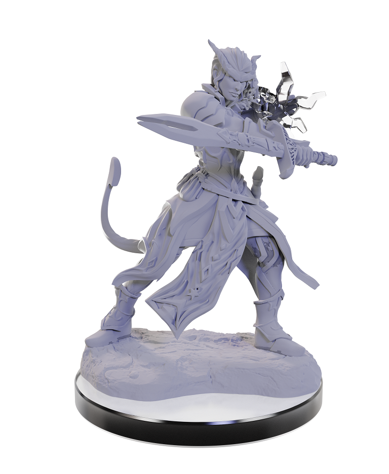 DND UNPAINTED MINIS WV22 TIEFLING WARLOCKS | The CG Realm
