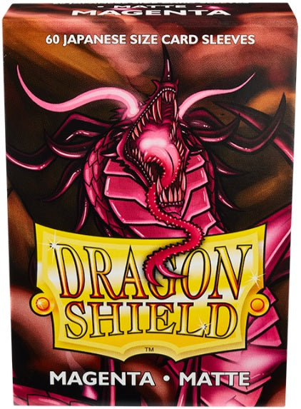 DRAGON SHIELD SLEEVES JAPANESE MATTE MAGENTA 60CT | The CG Realm