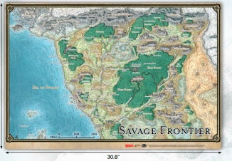 DND MAP SET SAVAGE FRONTIER (31" X 21")