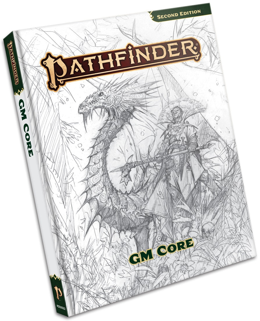 PATHFINDER 2E REMASTER GM CORE SKETCH COVER HC | The CG Realm