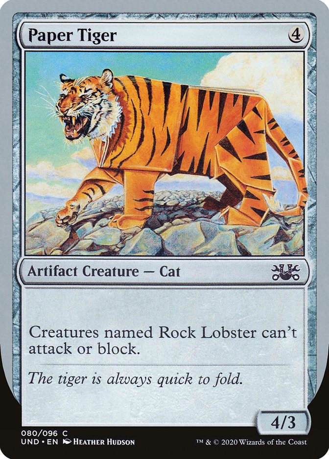 Paper Tiger [Unsanctioned] | The CG Realm