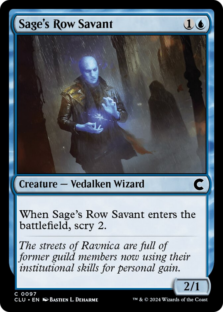 Sage's Row Savant [Ravnica: Clue Edition] | The CG Realm
