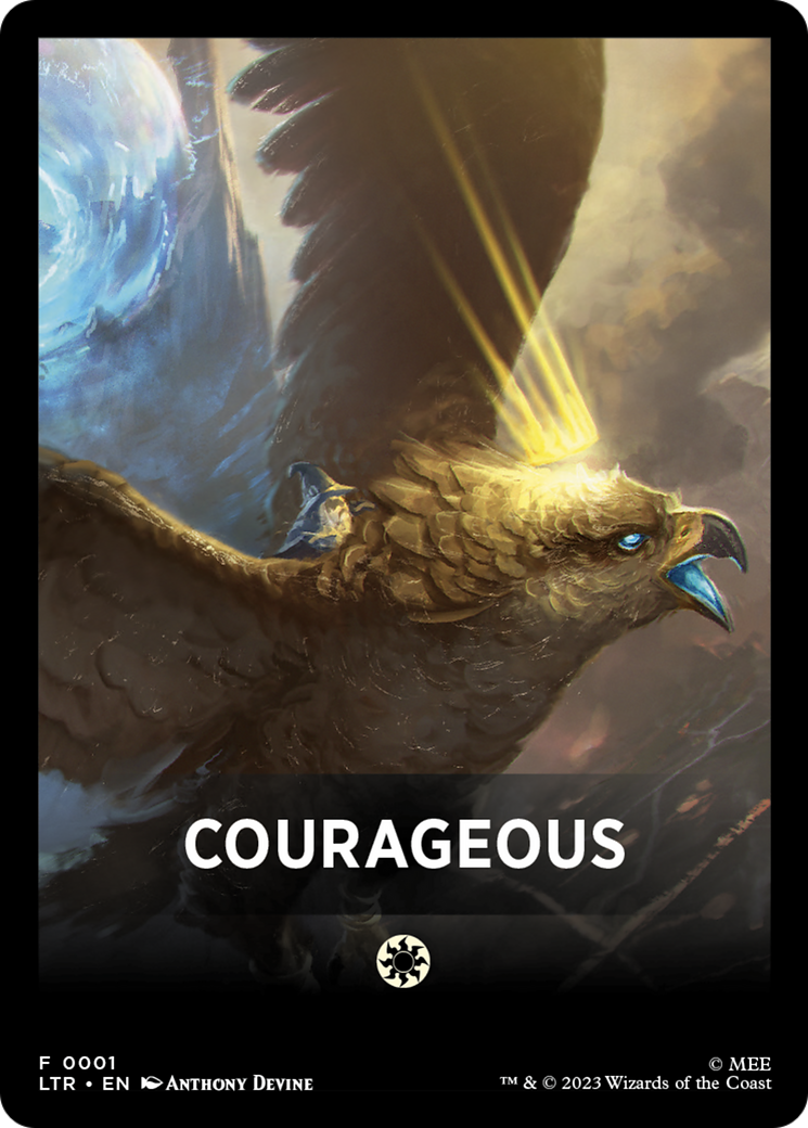 Courageous Theme Card [The Lord of the Rings: Tales of Middle-Earth Tokens] | The CG Realm