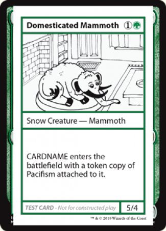 Domesticated Mammoth (2021 Edition) [Mystery Booster Playtest Cards] | The CG Realm