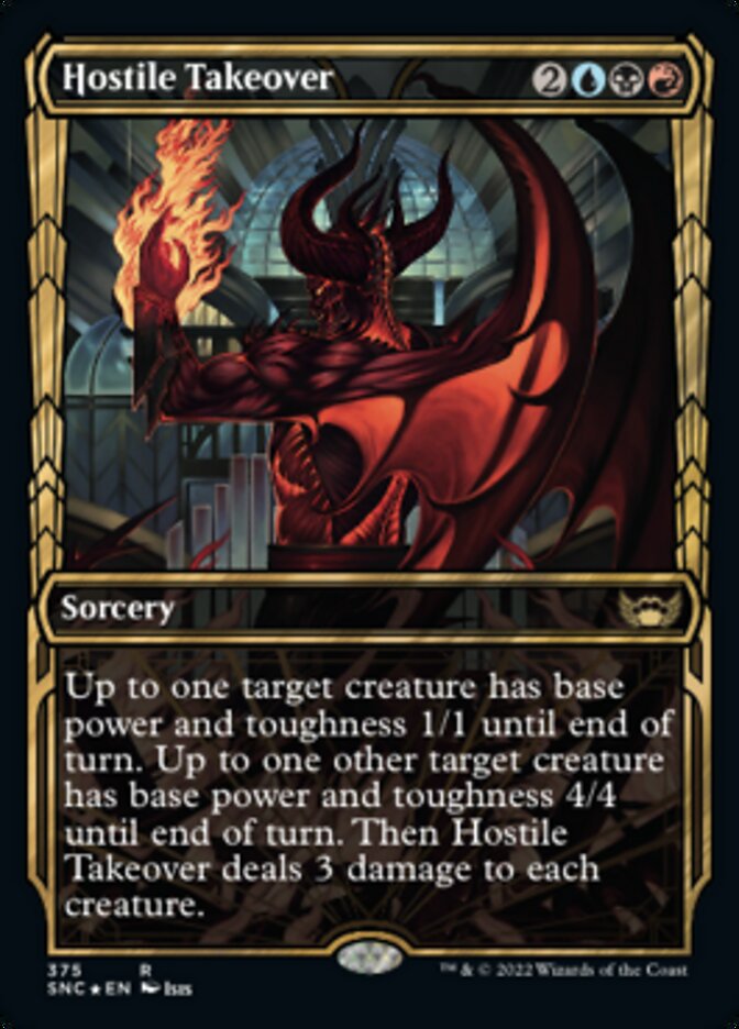 Hostile Takeover (Showcase Golden Age Gilded Foil) [Streets of New Capenna] | The CG Realm