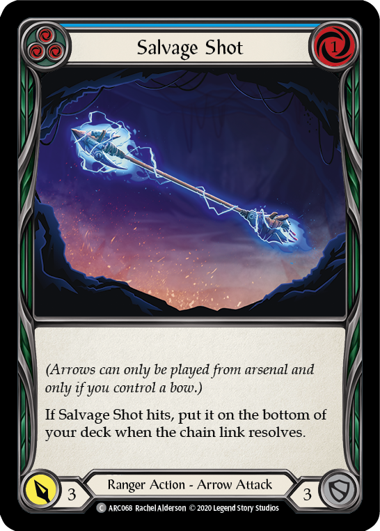 Salvage Shot (Blue) [U-ARC068] (Arcane Rising Unlimited)  Unlimited Rainbow Foil | The CG Realm