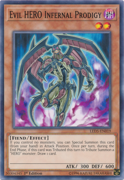 Evil Hero Infernal Prodigy [LED5-EN019] Common | The CG Realm