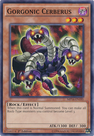Gorgonic Cerberus [MP14-EN195] Common | The CG Realm
