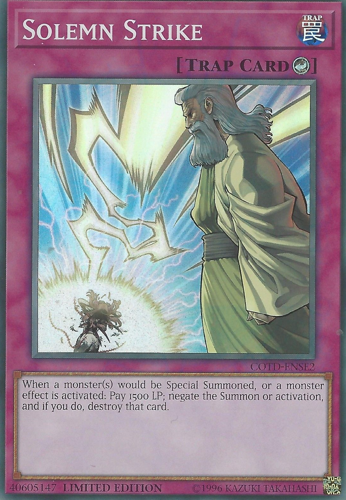 Solemn Strike [COTD-ENSE2] Super Rare | The CG Realm