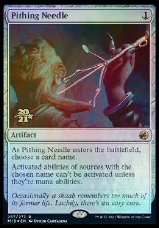 Pithing Needle [Innistrad: Midnight Hunt Prerelease Promos] | The CG Realm