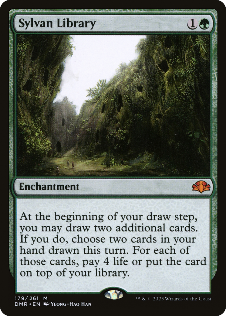 Sylvan Library [Dominaria Remastered] | The CG Realm