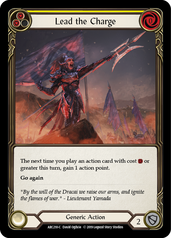 Lead the Charge (Yellow) [ARC210-C] (Arcane Rising)  1st Edition Normal | The CG Realm