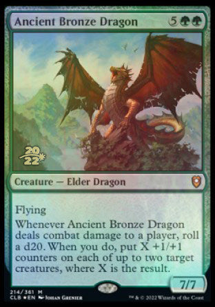 Ancient Bronze Dragon [Commander Legends: Battle for Baldur's Gate Prerelease Promos] | The CG Realm