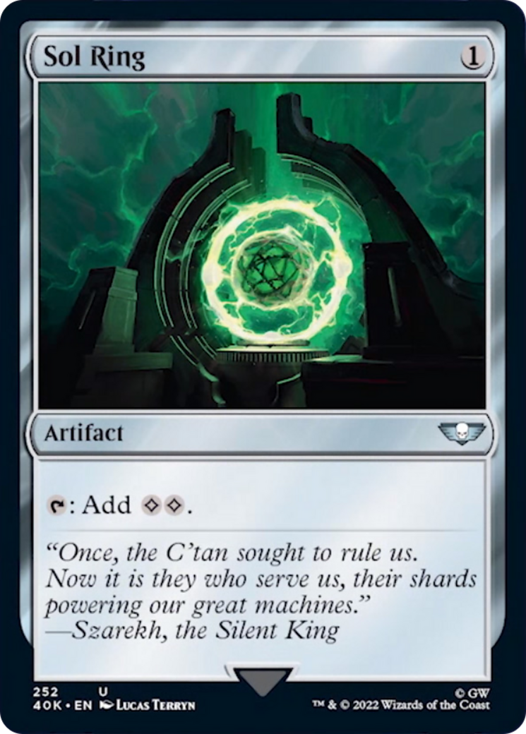 Sol Ring (252) (Surge Foil) [Warhammer 40,000] | The CG Realm