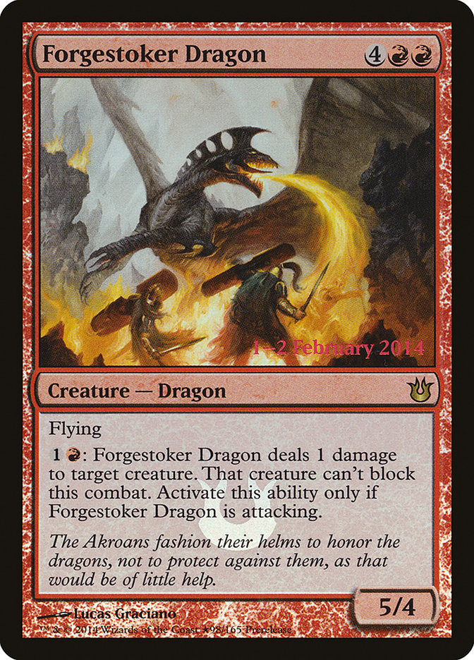 Forgestoker Dragon [Born of the Gods Prerelease Promos] | The CG Realm