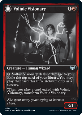 Voltaic Visionary // Volt-Charged Berserker [Innistrad: Double Feature] | The CG Realm