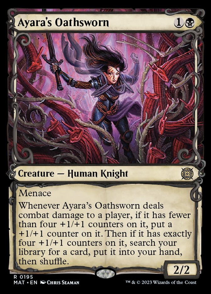 Ayara's Oathsworn (Showcase Halo Foil) [March of the Machine: The Aftermath] | The CG Realm