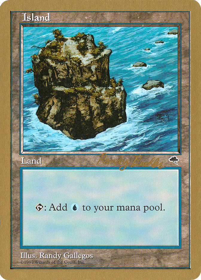 Island (rb335) (Randy Buehler) [World Championship Decks 1998] | The CG Realm