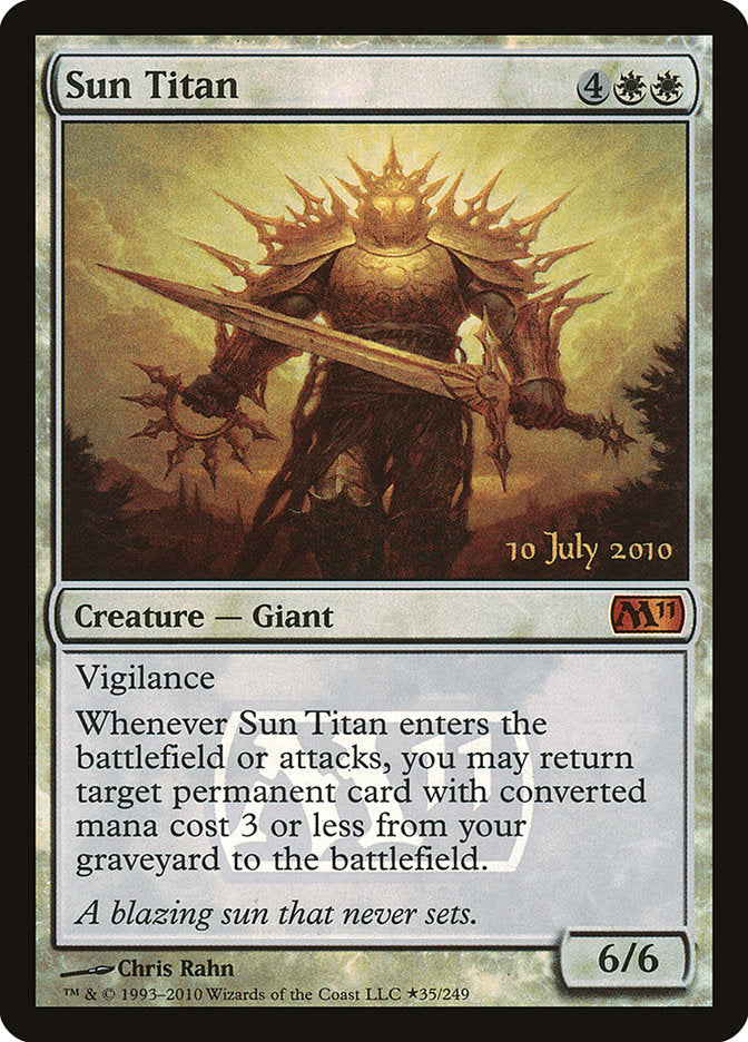 Sun Titan [Magic 2011 Prerelease Promos] | The CG Realm