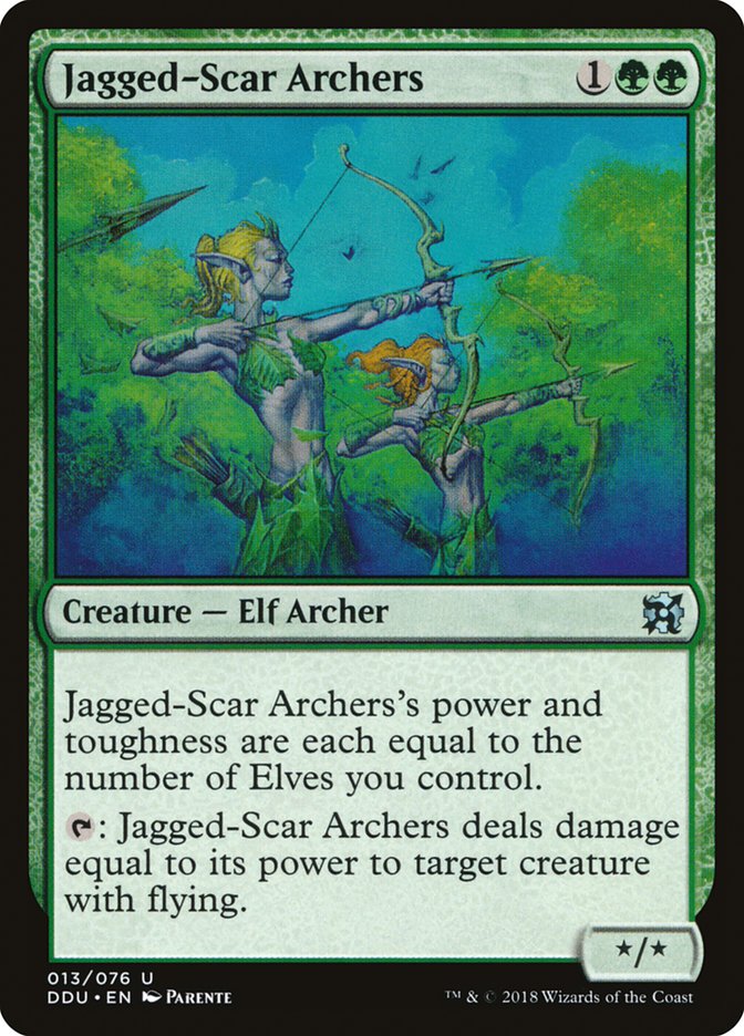 Jagged-Scar Archers [Duel Decks: Elves vs. Inventors] | The CG Realm