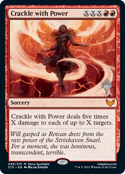Crackle with Power (Promo Pack) [Strixhaven: School of Mages Promos] | The CG Realm