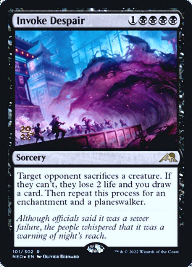 Invoke Despair [Kamigawa: Neon Dynasty Prerelease Promos] | The CG Realm