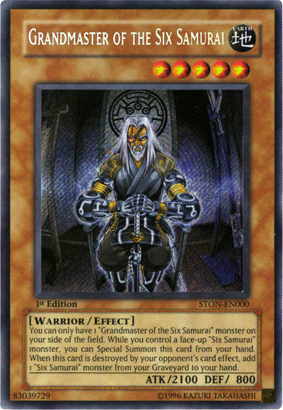 Grandmaster of the Six Samurai [STON-EN000] Secret Rare | The CG Realm