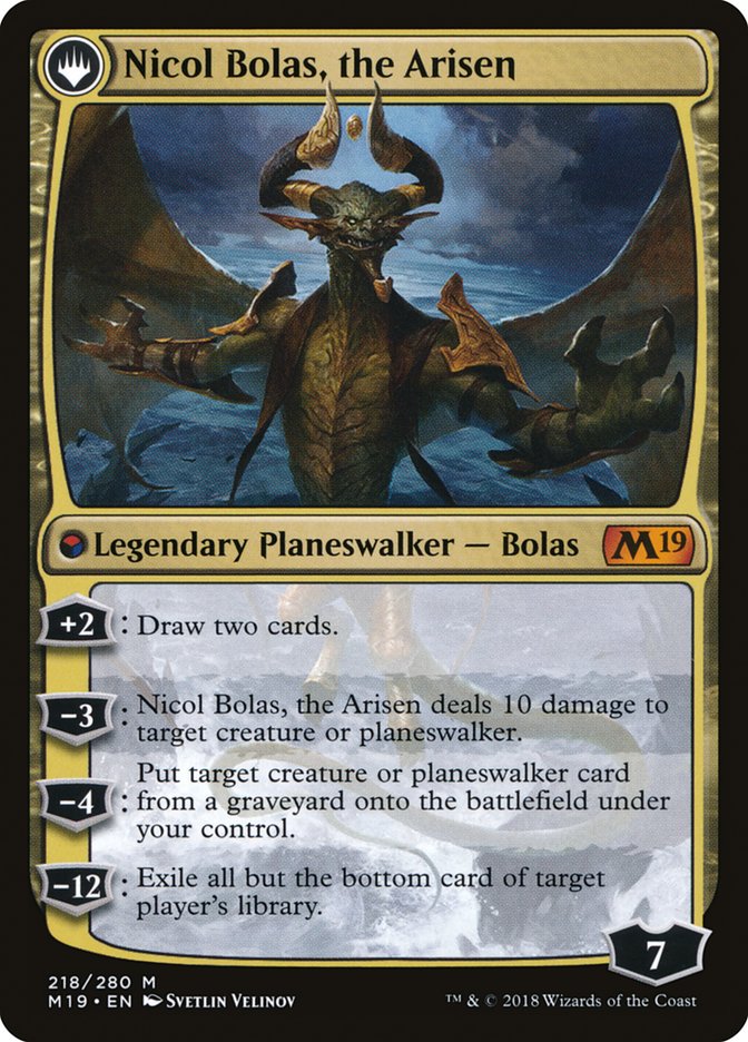 Nicol Bolas, the Ravager (M19-218) - Core Set 2019: (originpwdfc)