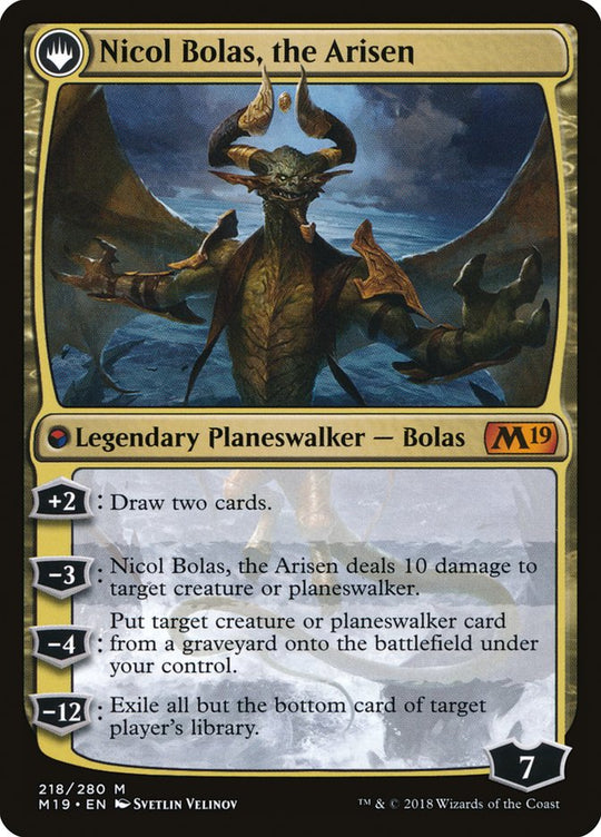 Nicol Bolas, the Ravager (M19-218) - Core Set 2019: (originpwdfc)
