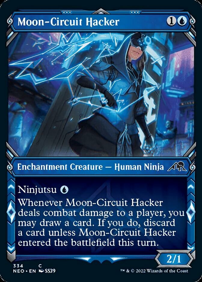 Moon-Circuit Hacker (Showcase Ninja) [Kamigawa: Neon Dynasty] | The CG Realm