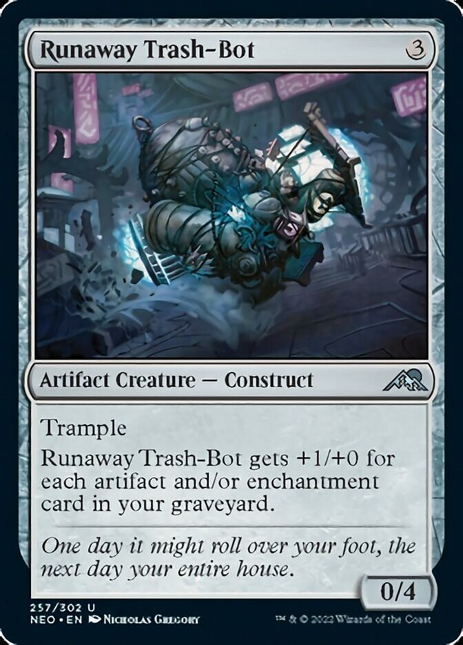 Runaway Trash-Bot [Kamigawa: Neon Dynasty] | The CG Realm