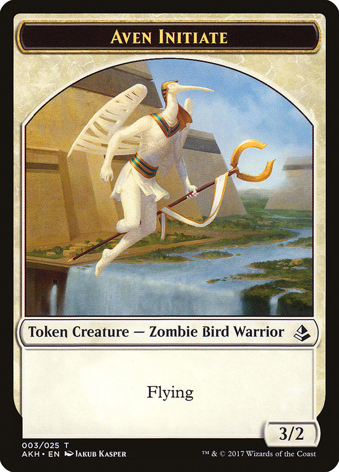 Aven Initiate Token [Amonkhet Tokens] | The CG Realm