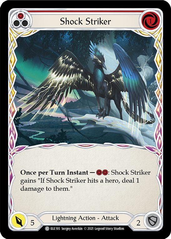 Shock Striker (Red) [ELE195] (Tales of Aria)  1st Edition Normal | The CG Realm