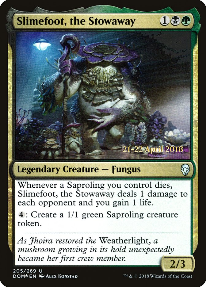 Slimefoot, the Stowaway [Dominaria Prerelease Promos] | The CG Realm