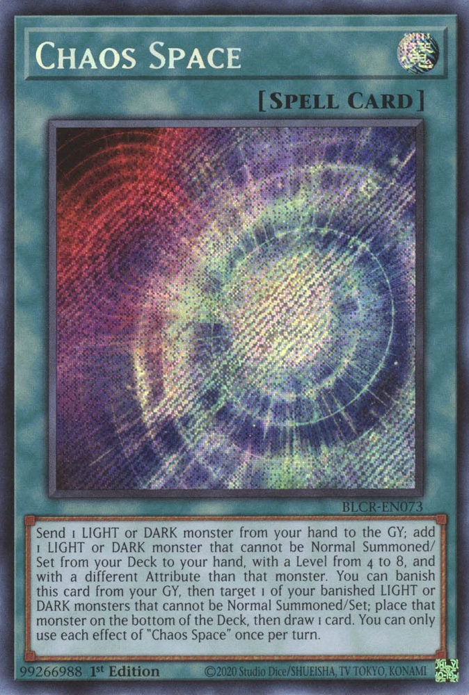 Chaos Space [BLCR-EN073] Secret Rare | The CG Realm