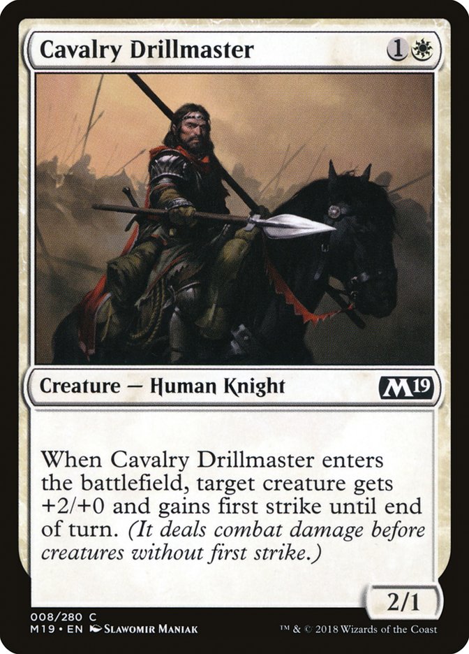 Cavalry Drillmaster [Core Set 2019] | The CG Realm
