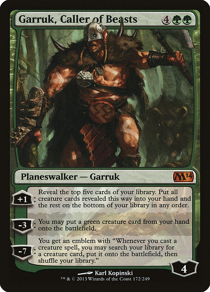Garruk, Caller of Beasts [Magic 2014] | The CG Realm