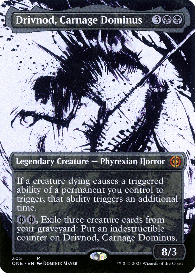 Drivnod, Carnage Dominus (Borderless Ichor) [Phyrexia: All Will Be One] | The CG Realm