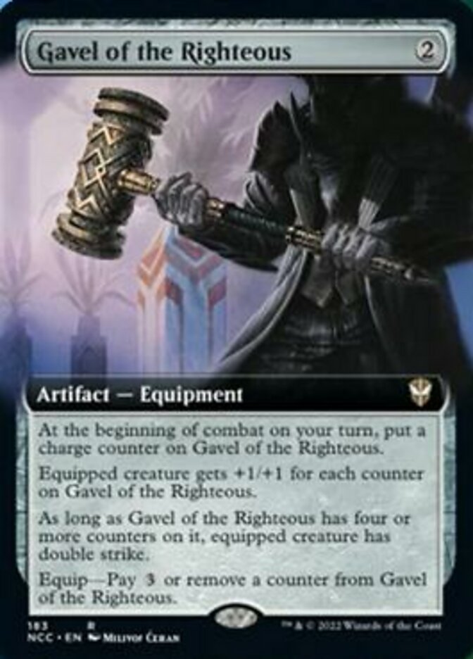 Gavel of the Righteous (Extended Art) [Streets of New Capenna Commander] | The CG Realm