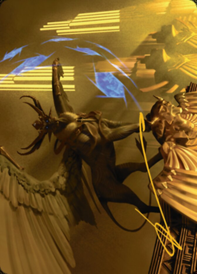 Raffine, Scheming Seer Art Card (Gold-Stamped Signature) [Streets of New Capenna Art Series] | The CG Realm