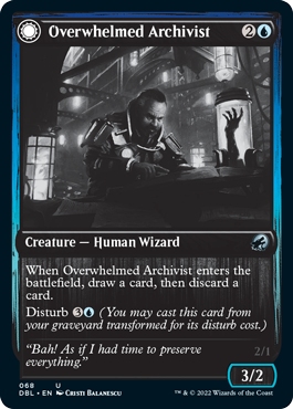 Overwhelmed Archivist // Archive Haunt [Innistrad: Double Feature] | The CG Realm