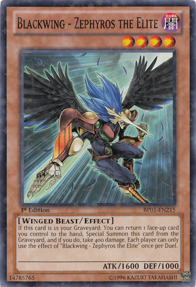 Blackwing - Zephyros the Elite [BP01-EN215] Starfoil Rare | The CG Realm