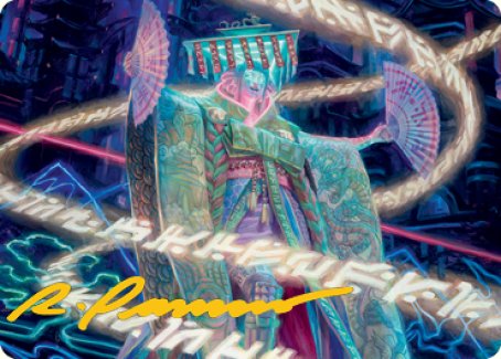 Satsuki, the Living Lore Art Card (Gold-Stamped Signature) [Kamigawa: Neon Dynasty Art Series] | The CG Realm