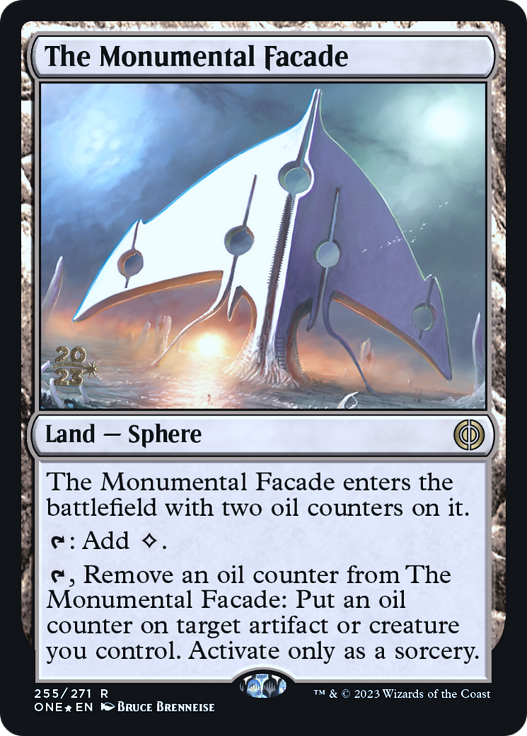 The Monumental Facade [Phyrexia: All Will Be One Prerelease Promos] | The CG Realm