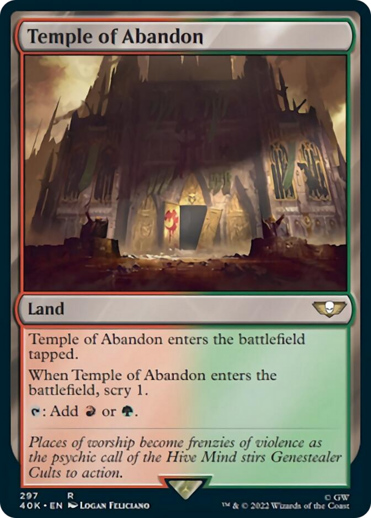 Temple of Abandon (Surge Foil) [Warhammer 40,000] | The CG Realm