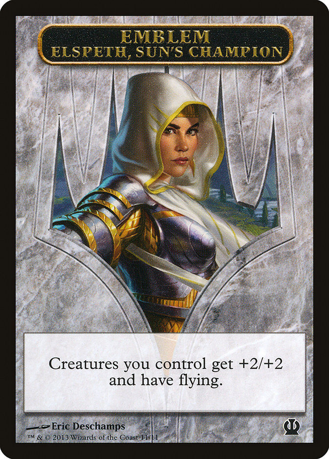 Elspeth, Sun's Champion Emblem [Theros Tokens] | The CG Realm