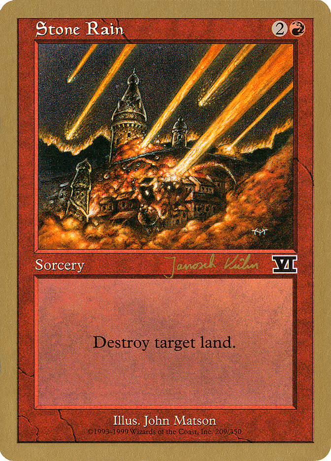 Stone Rain (Janosch Kuhn) [World Championship Decks 2000] | The CG Realm