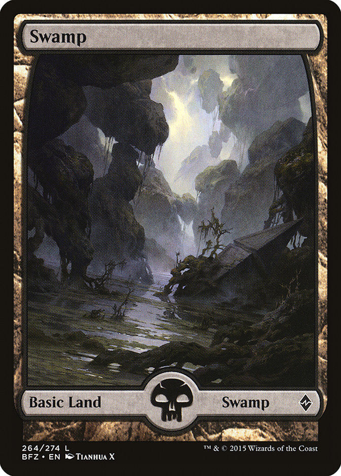 Swamp (264) (Full Art) [Battle for Zendikar] | The CG Realm