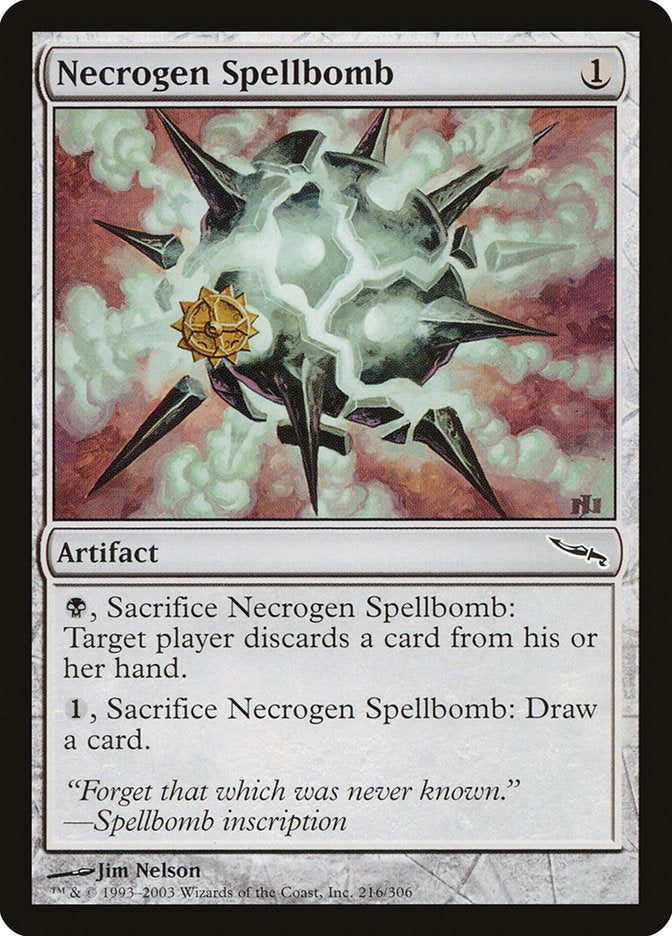 Necrogen Spellbomb [Mirrodin] | The CG Realm